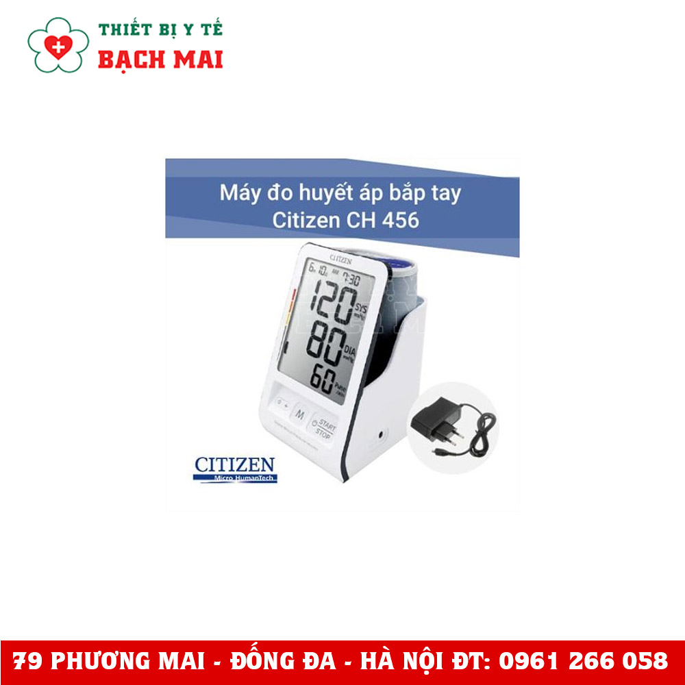 Máy Đo Huyết Áp Bắp Tay Citizen CH456 Máy Đo Huyết Áp Bắp Tay Citizen CH456