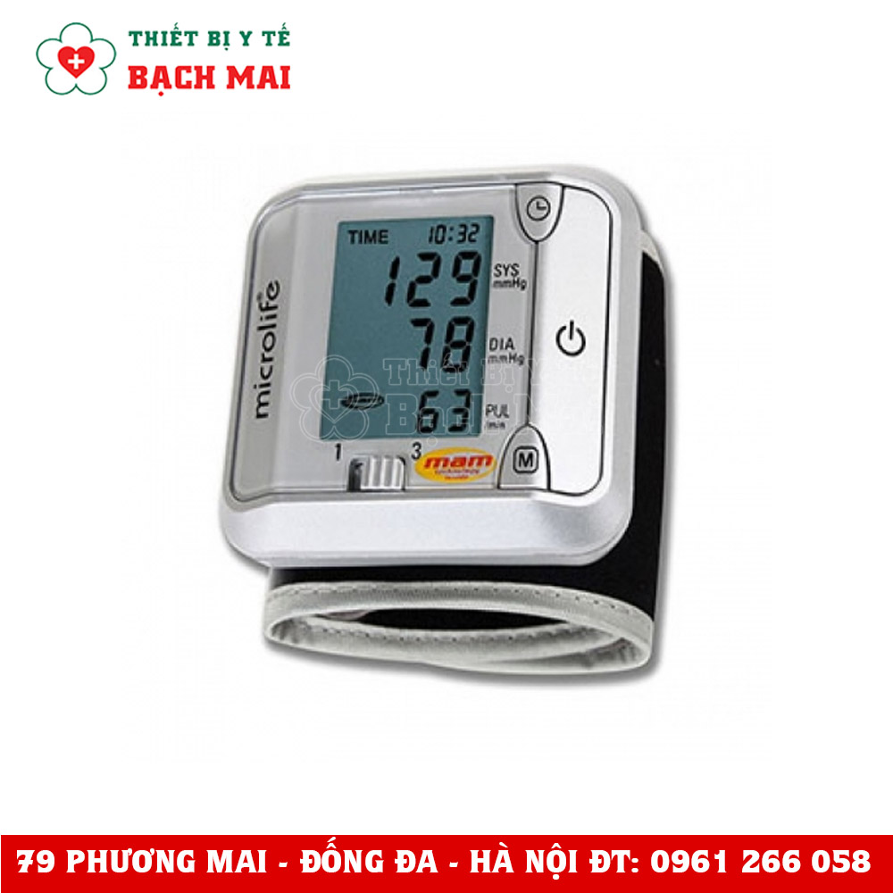 Máy Đo Huyết Áp Cổ Tay Microlife 3BJ1-4D Máy Đo Huyết Áp Cổ Tay Microlife 3BJ1-4D