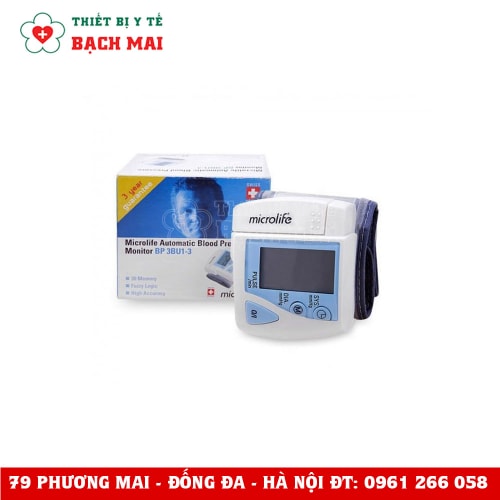 Máy Đo Huyết Áp Cổ Tay Microlife 3BU1-3 Máy Đo Huyết Áp Cổ Tay Microlife 3BU1-3