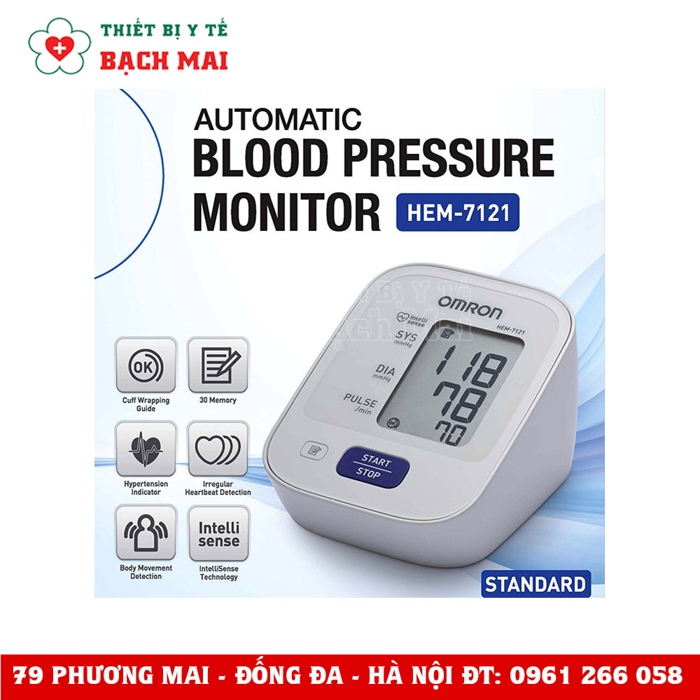 Máy Đo Huyết Áp Bắp Tay Omron HEM-7121 Máy Đo Huyết Áp Bắp Tay Omron HEM-7121