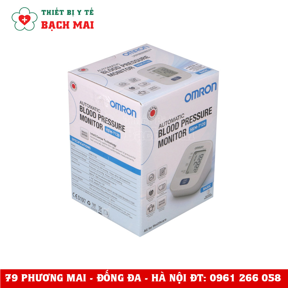Máy Đo Huyết Áp Bắp Tay Omron HEM-7120 Máy Đo Huyết Áp Bắp Tay Omron HEM-7120