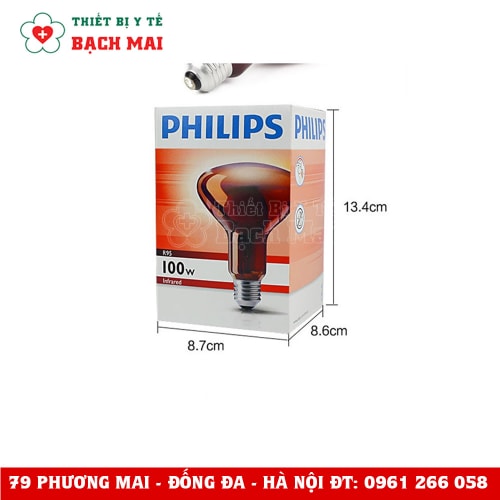 Bóng Đèn Hồng Ngoại Philips 100W Bóng Đèn Hồng Ngoại Philips 100W