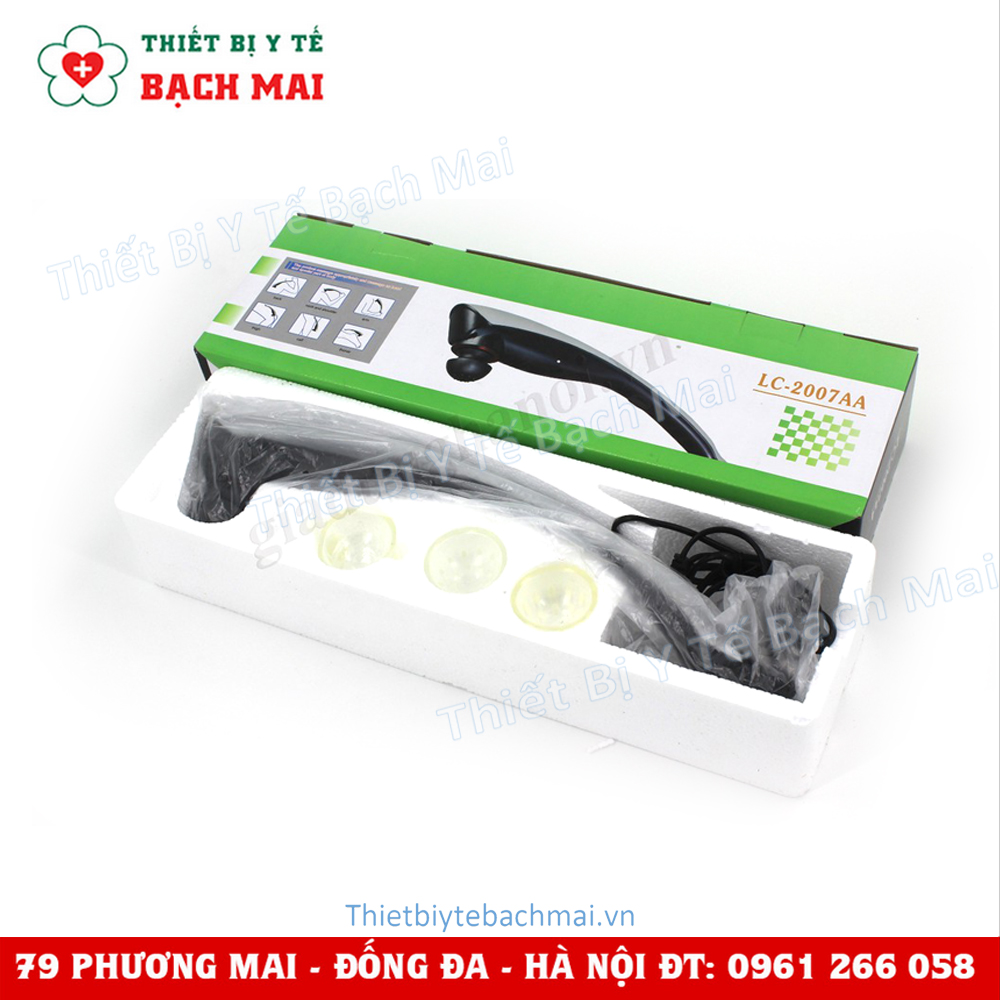 Máy Massage Cầm Tay 3 Đầu Massage Akiko A2007 Máy Massage Cầm Tay 3 Đầu Massage Akiko A2007
