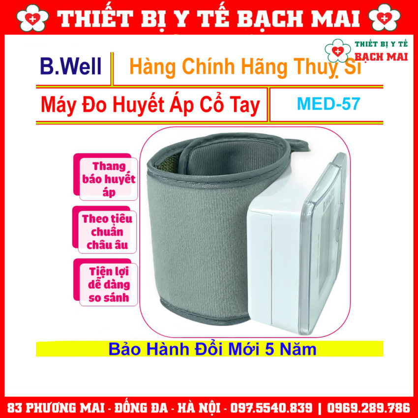 Máy Đo Huyết Áp Bắp Tay Tự Động B.Well Swiss MED-57 Máy Đo Huyết Áp Bắp Tay Tự Động B.Well Swiss MED-57
