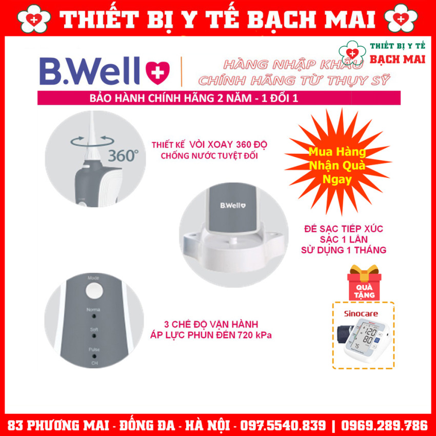 Máy Tăm Nước B.Well Swiss WI-912
