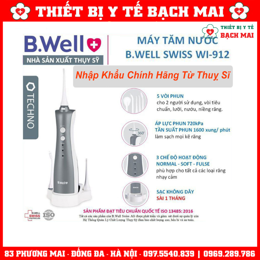 Máy Tăm Nước B.Well Swiss WI-912