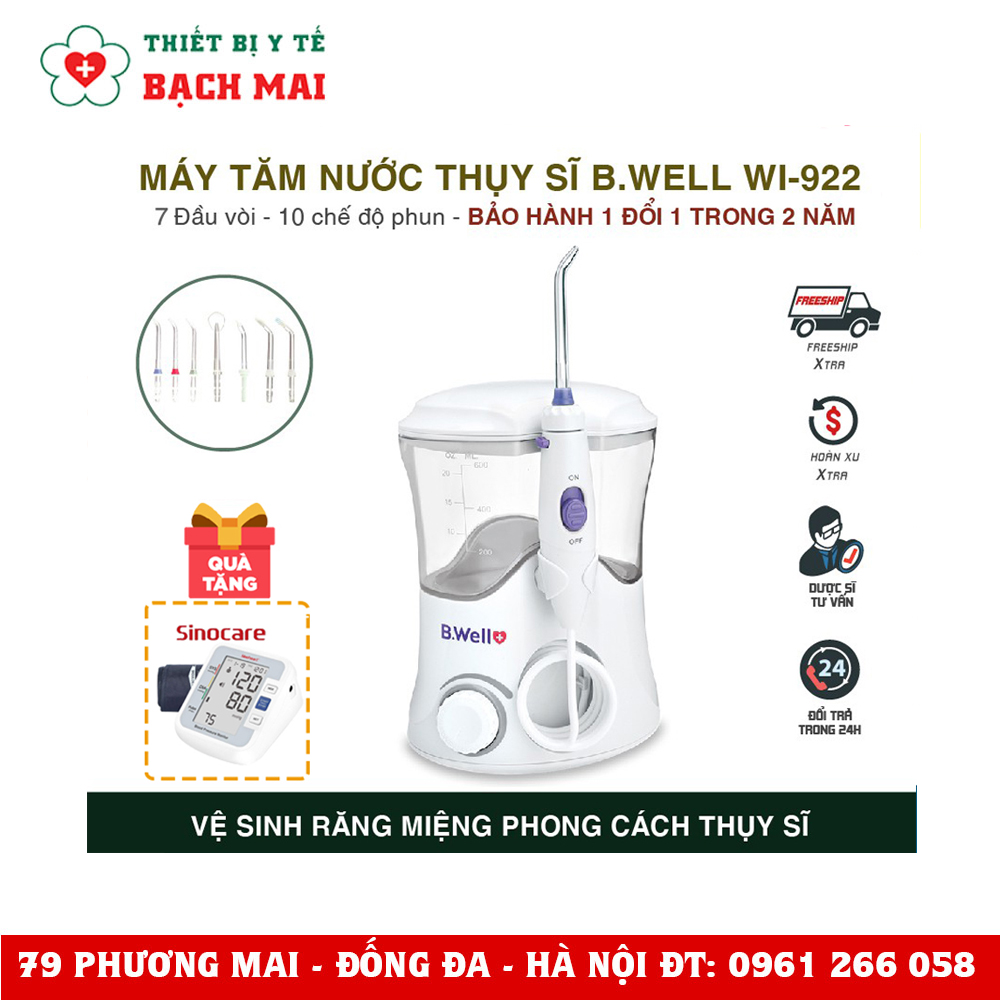 Máy Tăm Nước Gia Đình B.Well Swiss WI-922 Máy Tăm Nước Gia Đình B.Well Swiss WI-922