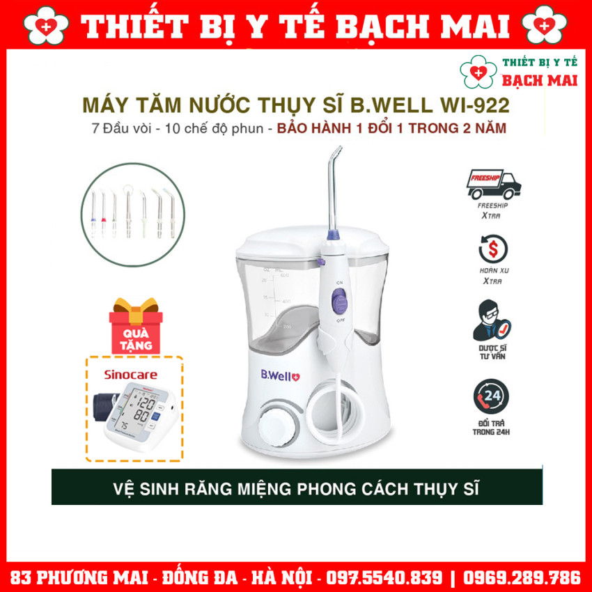 Máy Tăm Nước Gia Đình B.Well Swiss WI-922 Máy Tăm Nước Gia Đình B.Well Swiss WI-922