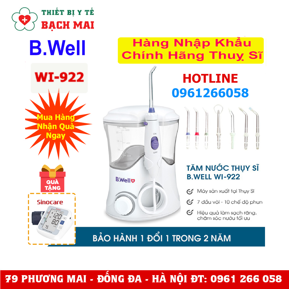 Máy Tăm Nước Gia Đình B.Well Swiss WI-922 Máy Tăm Nước Gia Đình B.Well Swiss WI-922