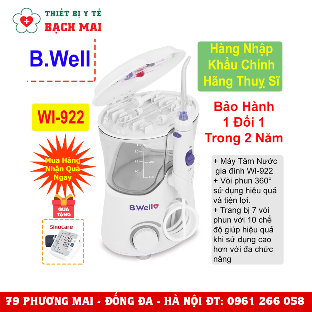Máy Tăm Nước Gia Đình B.Well Swiss WI-922 Máy Tăm Nước Gia Đình B.Well Swiss WI-922