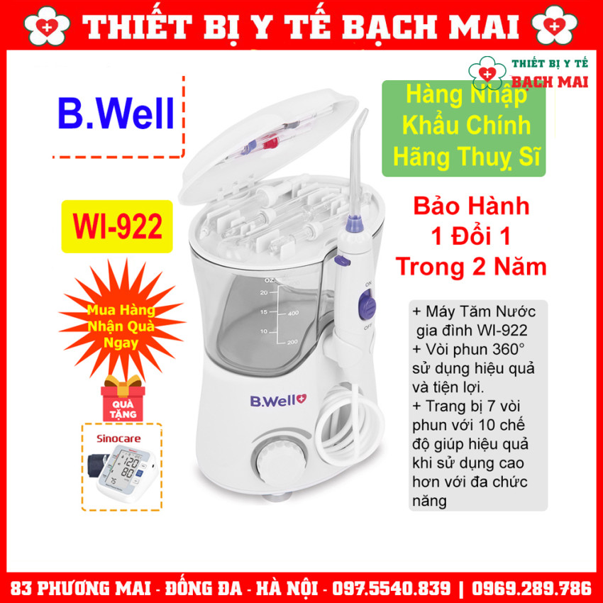 Máy Tăm Nước Gia Đình B.Well Swiss WI-922 Máy Tăm Nước Gia Đình B.Well Swiss WI-922