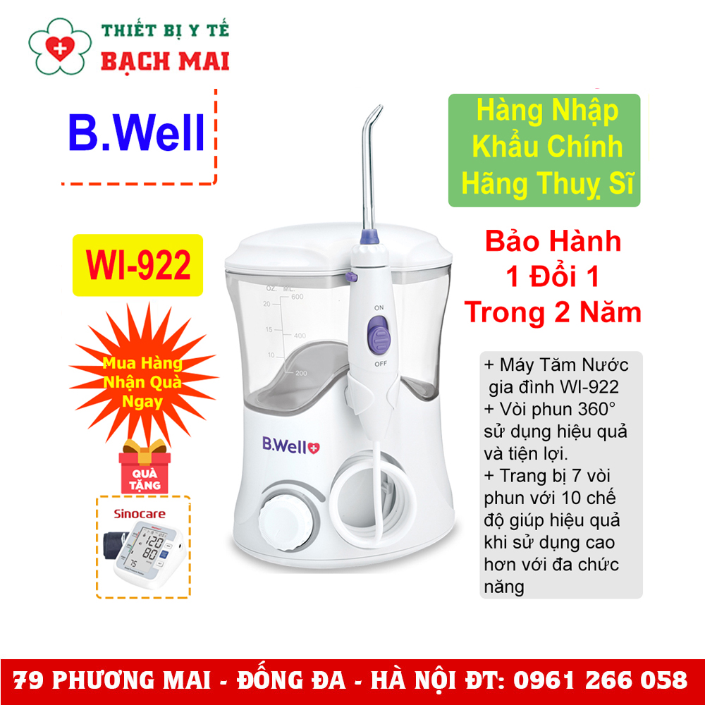 Máy Tăm Nước Gia Đình B.Well Swiss WI-922 Máy Tăm Nước Gia Đình B.Well Swiss WI-922