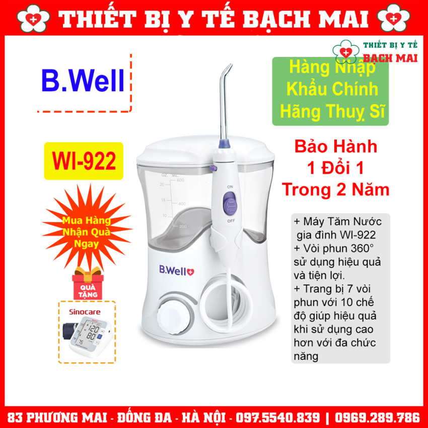 Máy Tăm Nước Gia Đình B.Well Swiss WI-922 Máy Tăm Nước Gia Đình B.Well Swiss WI-922