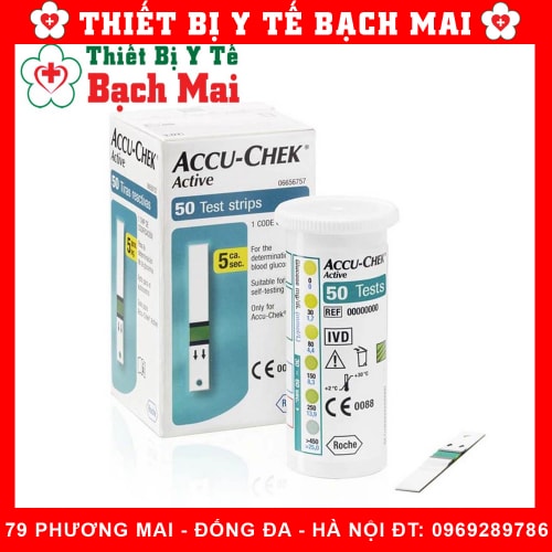 Que Thử Tiểu Đường Accu Chek Active Hộp 50 Que