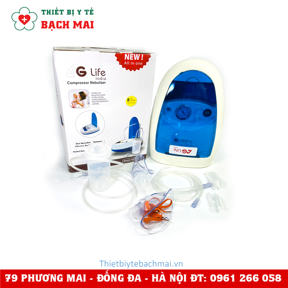 Máy Xông, Hút Mũi 2 In 1 AGLife Hi Baby - Ấn Độ