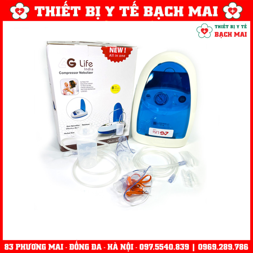 Máy Xông, Hút Mũi 2 In 1 AGLife Hi Baby - Ấn Độ