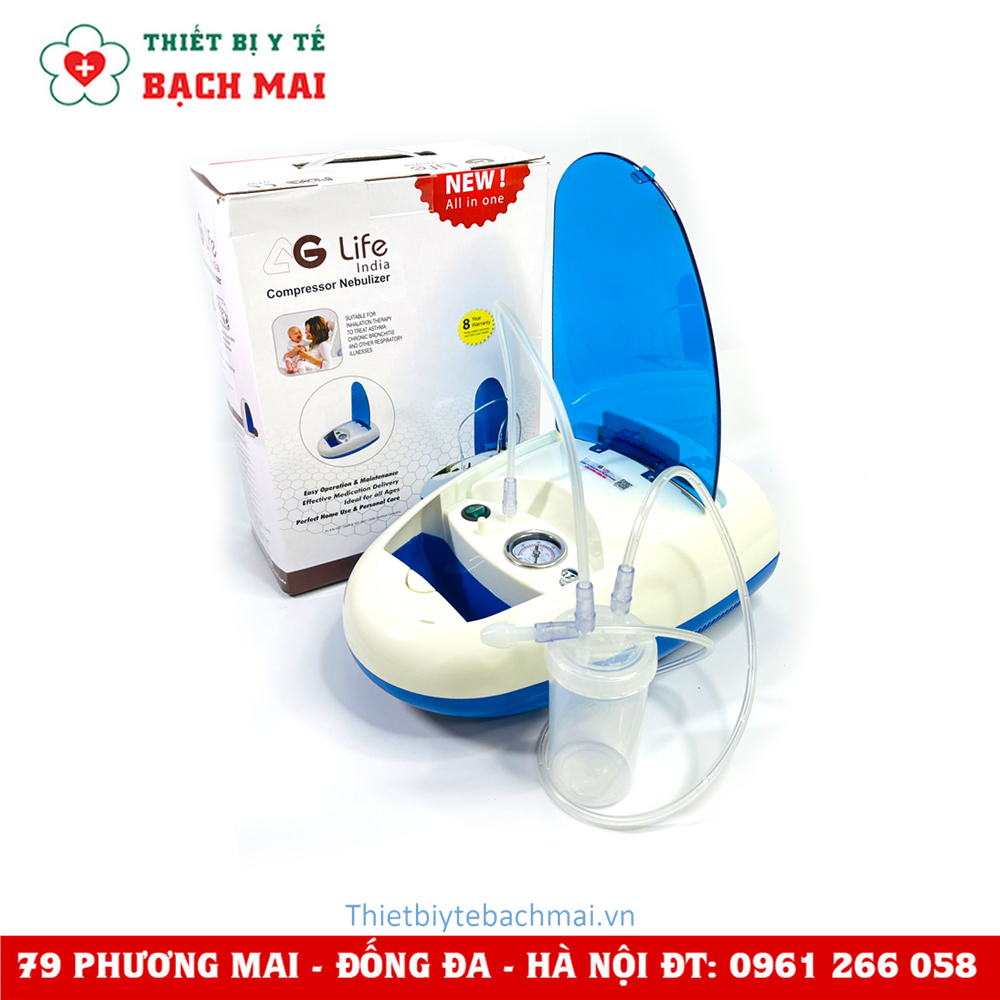 Máy Xông, Hút Mũi 2 In 1 AGLife Hi Baby - Ấn Độ