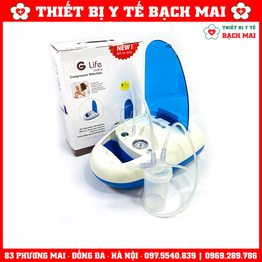 Máy Xông, Hút Mũi 2 In 1 AGLife Hi Baby - Ấn Độ