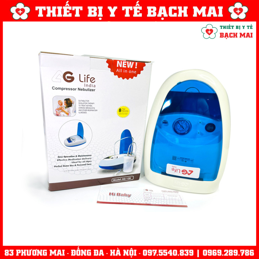 Máy Xông, Hút Mũi 2 In 1 AGLife Hi Baby - Ấn Độ