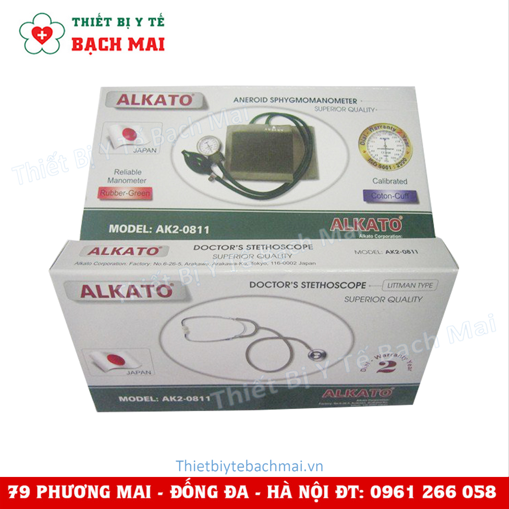 Máy Đo Huyết Áp Cơ Alkato AK2-0811 (Trọn Bộ Kèm Ống Nghe)