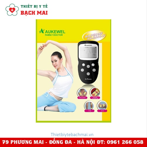Máy Massage Điện Xung Aukewel Dr Phone AK-2000V Tặng Dép Massage Cao Cấp