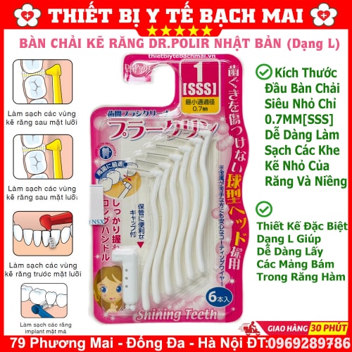 Bàn Chải Kẽ Răng Dr.Polir Dùng Cho Người Chỉnh Nha Niềng Răng Bàn Chải Kẽ Răng Dr.Polir Dùng Cho Người Chỉnh Nha Niềng Răng