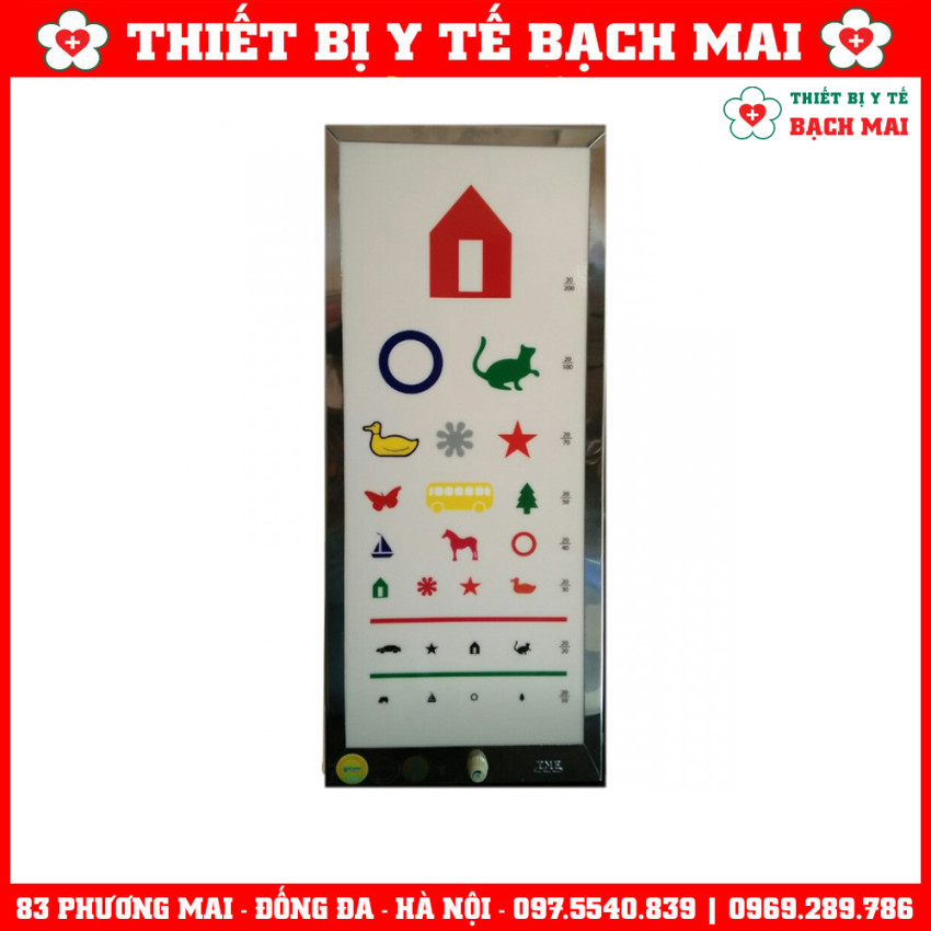 Bảng Thị Lực Con Vật Bayoka (5,5X24X50CM)