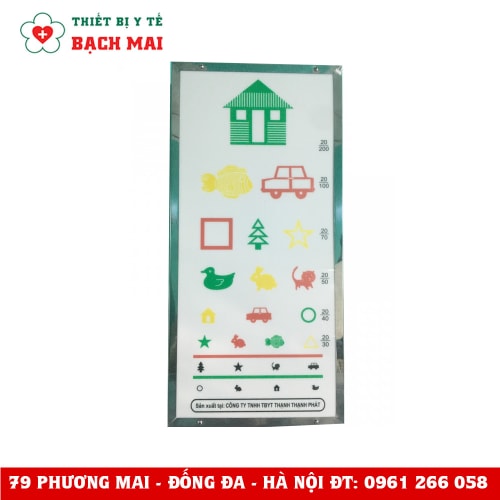 Bảng Thị Lực Con Vật Bayoka (5,5X24X50CM) Bảng Thị Lực Con Vật Bayoka (5,5X24X50CM)