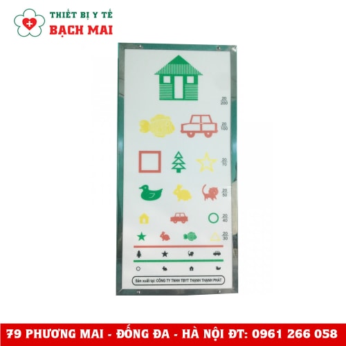 Bảng Thị Lực Con Vật Bayoka (5,5X24X50CM)