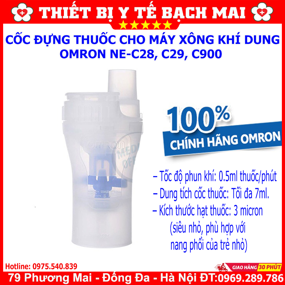 Bầu Xông Thuốc Cho Máy Xông Khí Dung OMRON C28, C29 - Cốc Thuốc Omron NE-C28, NE-C29 Bầu Xông Thuốc Cho Máy Xông Khí Dung OMRON C28, C29 - Cốc Thuốc Omron NE-C28, NE-C29