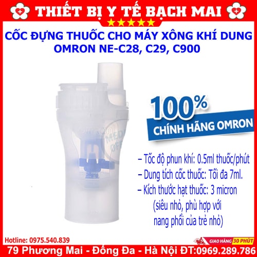 Bầu Xông Thuốc Cho Máy Xông Khí Dung OMRON C28, C29 - Cốc Thuốc Omron NE-C28, NE-C29 Bầu Xông Thuốc Cho Máy Xông Khí Dung OMRON C28, C29 - Cốc Thuốc Omron NE-C28, NE-C29