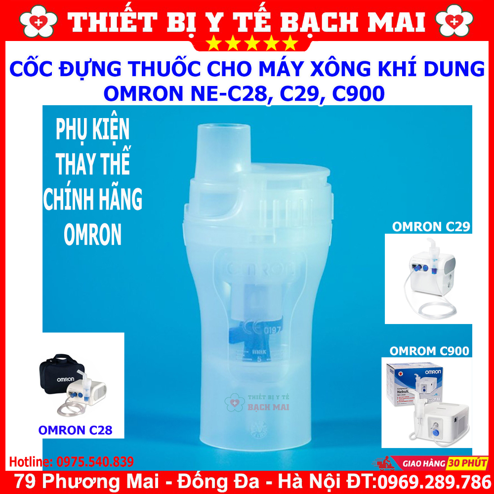 Bầu Xông Thuốc Cho Máy Xông Khí Dung OMRON C28, C29 - Cốc Thuốc Omron NE-C28, NE-C29 Bầu Xông Thuốc Cho Máy Xông Khí Dung OMRON C28, C29 - Cốc Thuốc Omron NE-C28, NE-C29