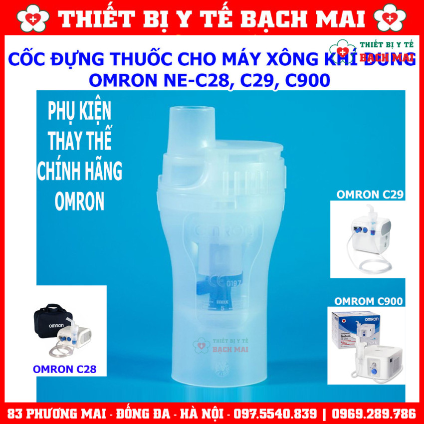Bầu Xông Thuốc Cho Máy Xông Khí Dung OMRON C28, C29 - Cốc Thuốc Omron NE-C28, NE-C29