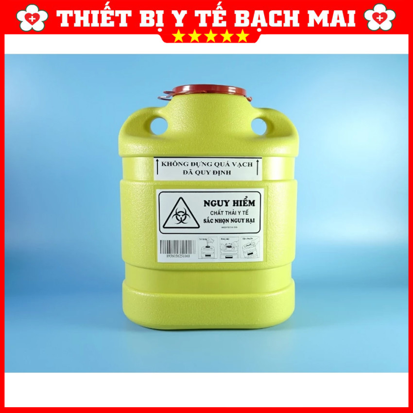 Bình Hủy Kim Tiêm Y Tế MEDTECH PVC – Bình Đựng Vật Sắc Nhọn, Nhiều Dung Tích Bình Hủy Kim Tiêm Y Tế MEDTECH PVC – Bình Đựng Vật Sắc Nhọn, Nhiều Dung Tích