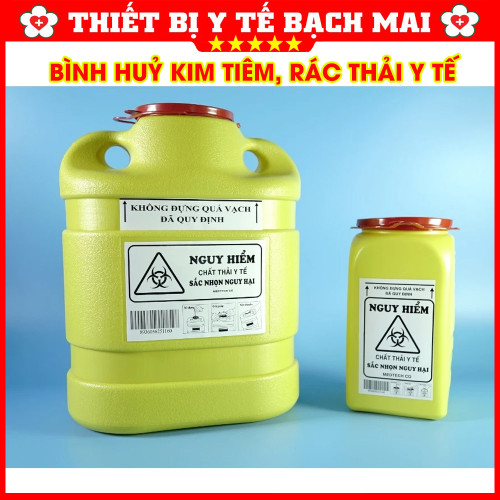 Bình Hủy Kim Tiêm Y Tế MEDTECH PVC – Bình Đựng Vật Sắc Nhọn, Nhiều Dung Tích Bình Hủy Kim Tiêm Y Tế MEDTECH PVC – Bình Đựng Vật Sắc Nhọn, Nhiều Dung Tích