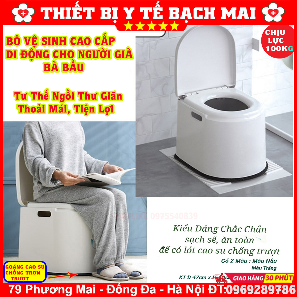 Bô Vệ Sinh Di Động, Bồn Cầu Toilet Nhựa Cao Cấp Cho Người Già, Bà Bầu Cao Cấp 2022