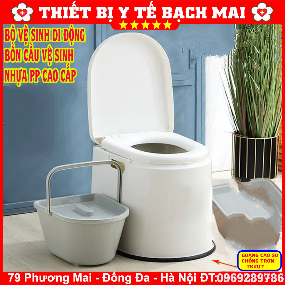 Bô Vệ Sinh Di Động, Bồn Cầu Toilet Nhựa Cao Cấp Cho Người Già, Bà Bầu Cao Cấp 2022