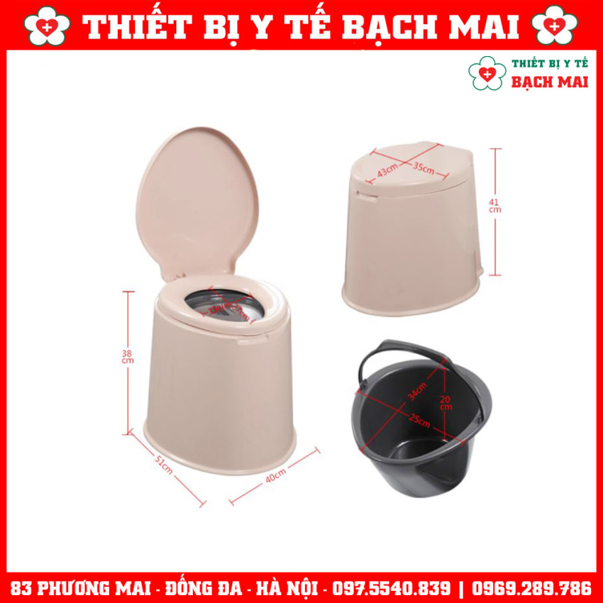 Toilet Vệ Sinh, Bô Vệ Sinh Di Động Nhựa