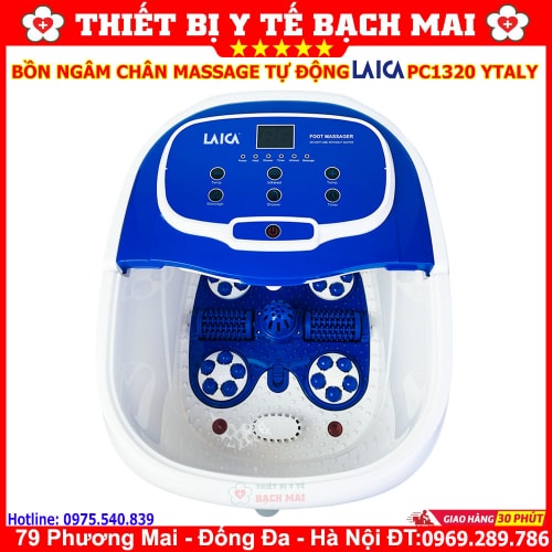 Bồn Ngâm Chân Massage Con Lăn Tự Động LAICA PC1320 Ý Bồn Ngâm Chân Massage Con Lăn Tự Động LAICA PC1320 Ý