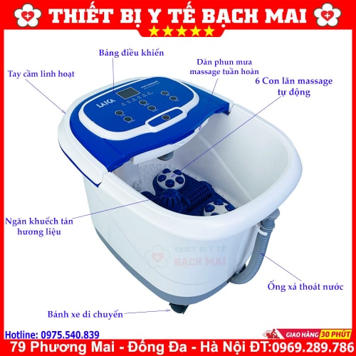 Bồn Ngâm Chân Massage Con Lăn Tự Động LAICA PC1320 Ý Bồn Ngâm Chân Massage Con Lăn Tự Động LAICA PC1320 Ý
