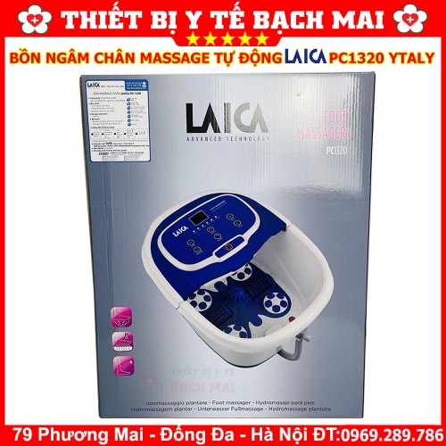 Bồn Ngâm Chân Massage Con Lăn Tự Động LAICA PC1320 Ý