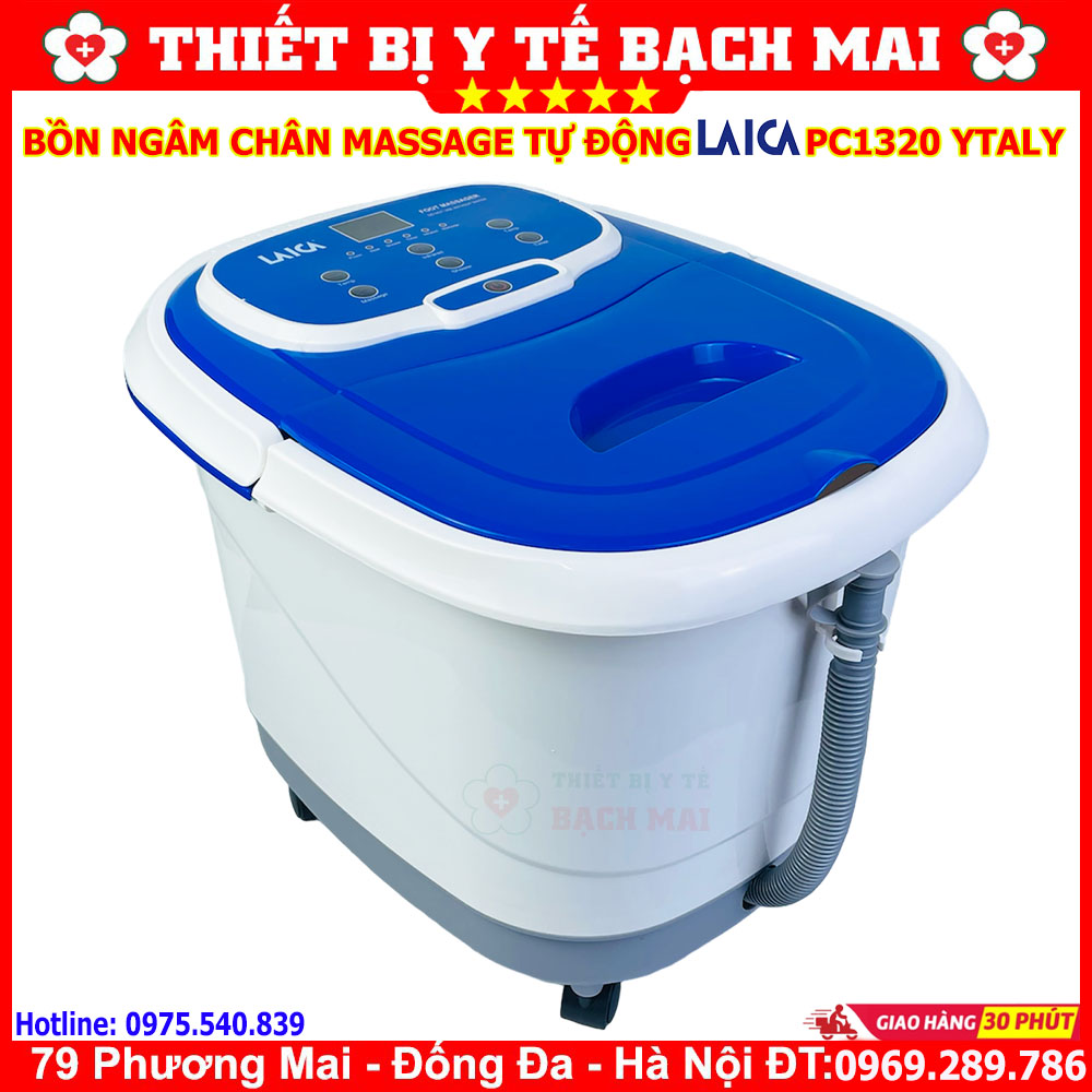 Bồn Ngâm Chân Massage Con Lăn Tự Động LAICA PC1320 Ý Bồn Ngâm Chân Massage Con Lăn Tự Động LAICA PC1320 Ý