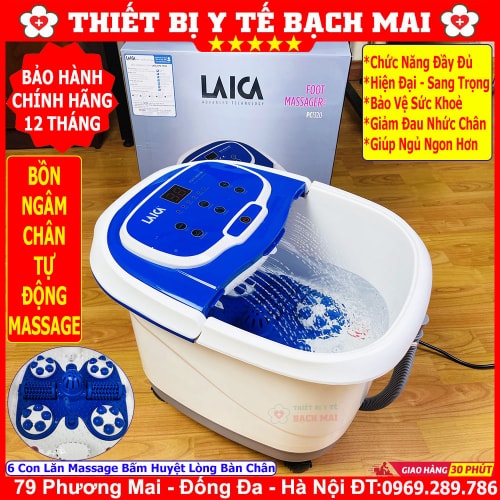 Bồn Ngâm Chân Massage Con Lăn Tự Động LAICA PC1320 Ý Bồn Ngâm Chân Massage Con Lăn Tự Động LAICA PC1320 Ý