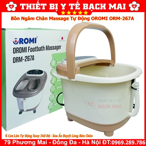 Bồn Ngâm Chân Massage Con Lăn Tự Động OROMI ORM267A