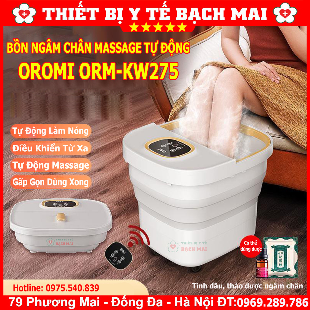 Bồn Massage Ngâm Chân Con Lăn Tự Động OROMI ORM-KW275 Bồn Massage Ngâm Chân Con Lăn Tự Động OROMI ORM-KW275
