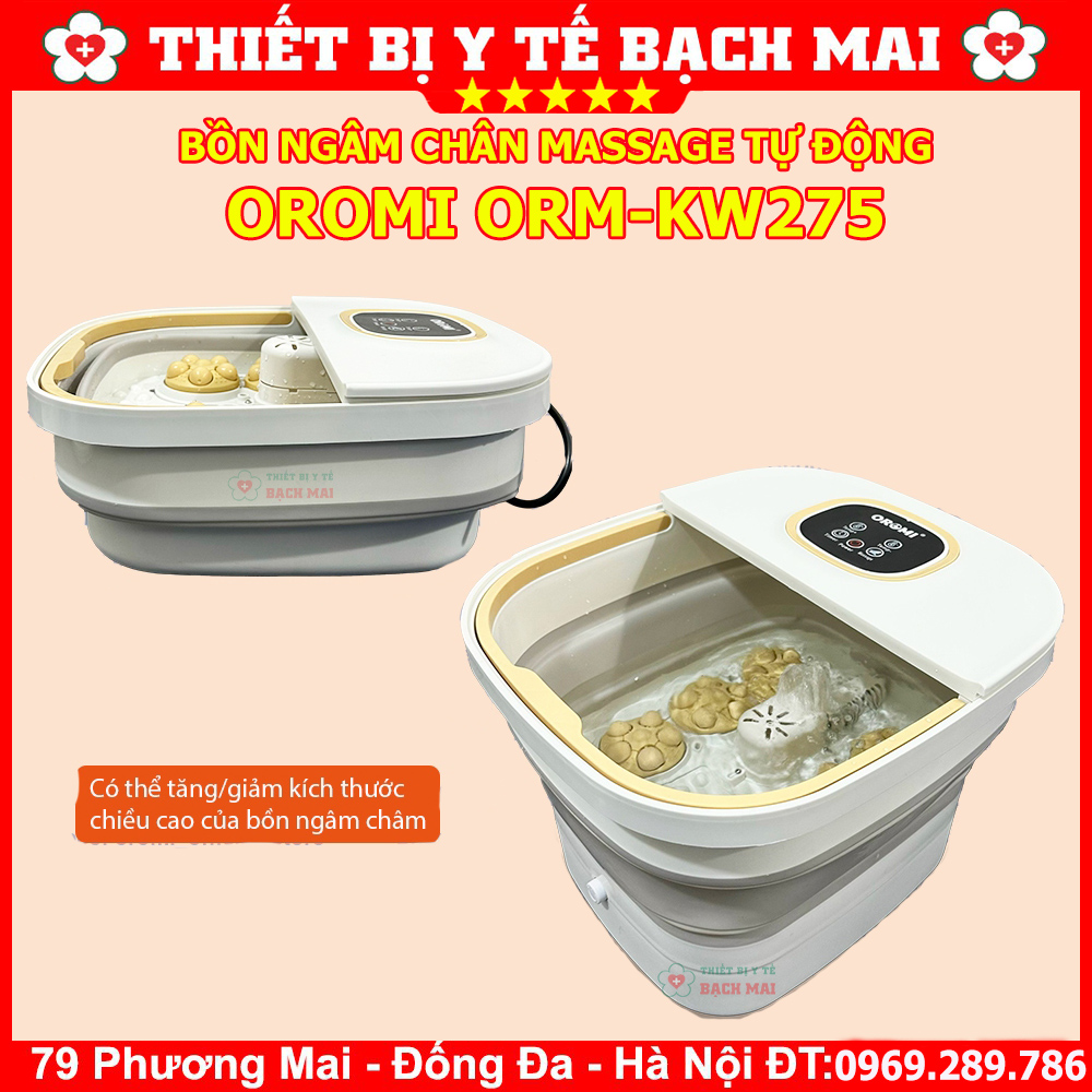Bồn Massage Ngâm Chân Con Lăn Tự Động OROMI ORM-KW275 Bồn Massage Ngâm Chân Con Lăn Tự Động OROMI ORM-KW275
