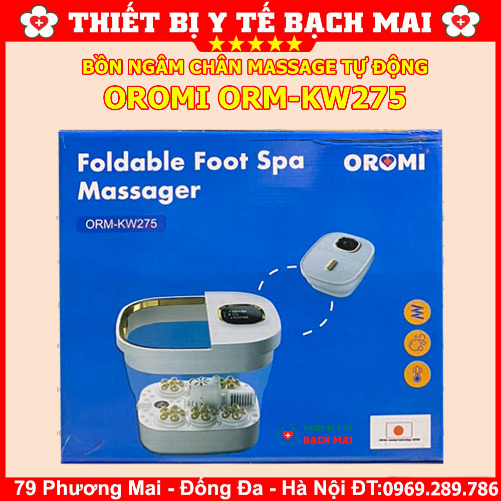 Bồn Massage Ngâm Chân Con Lăn Tự Động OROMI ORM-KW275 Bồn Massage Ngâm Chân Con Lăn Tự Động OROMI ORM-KW275