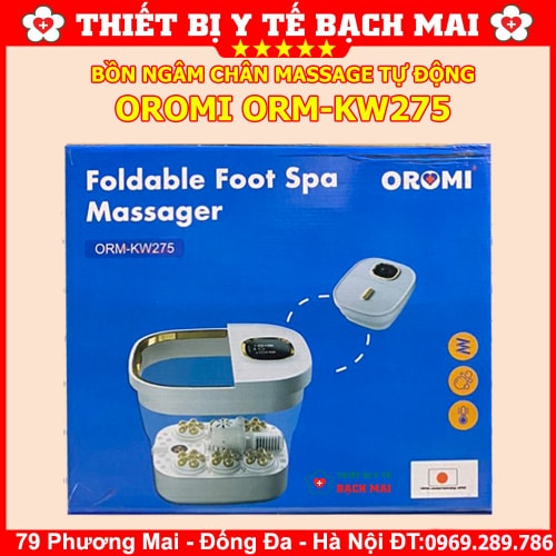 Bồn Massage Ngâm Chân Con Lăn Tự Động OROMI ORM-KW275 Bồn Massage Ngâm Chân Con Lăn Tự Động OROMI ORM-KW275