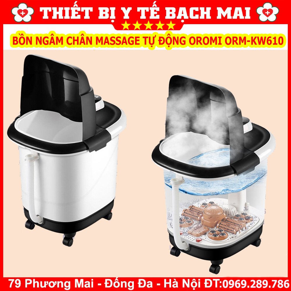 Bồn Ngâm Chân Massage Tự Động OROMI ORM-KW610 Bồn Ngâm Chân Massage Tự Động OROMI ORM-KW610