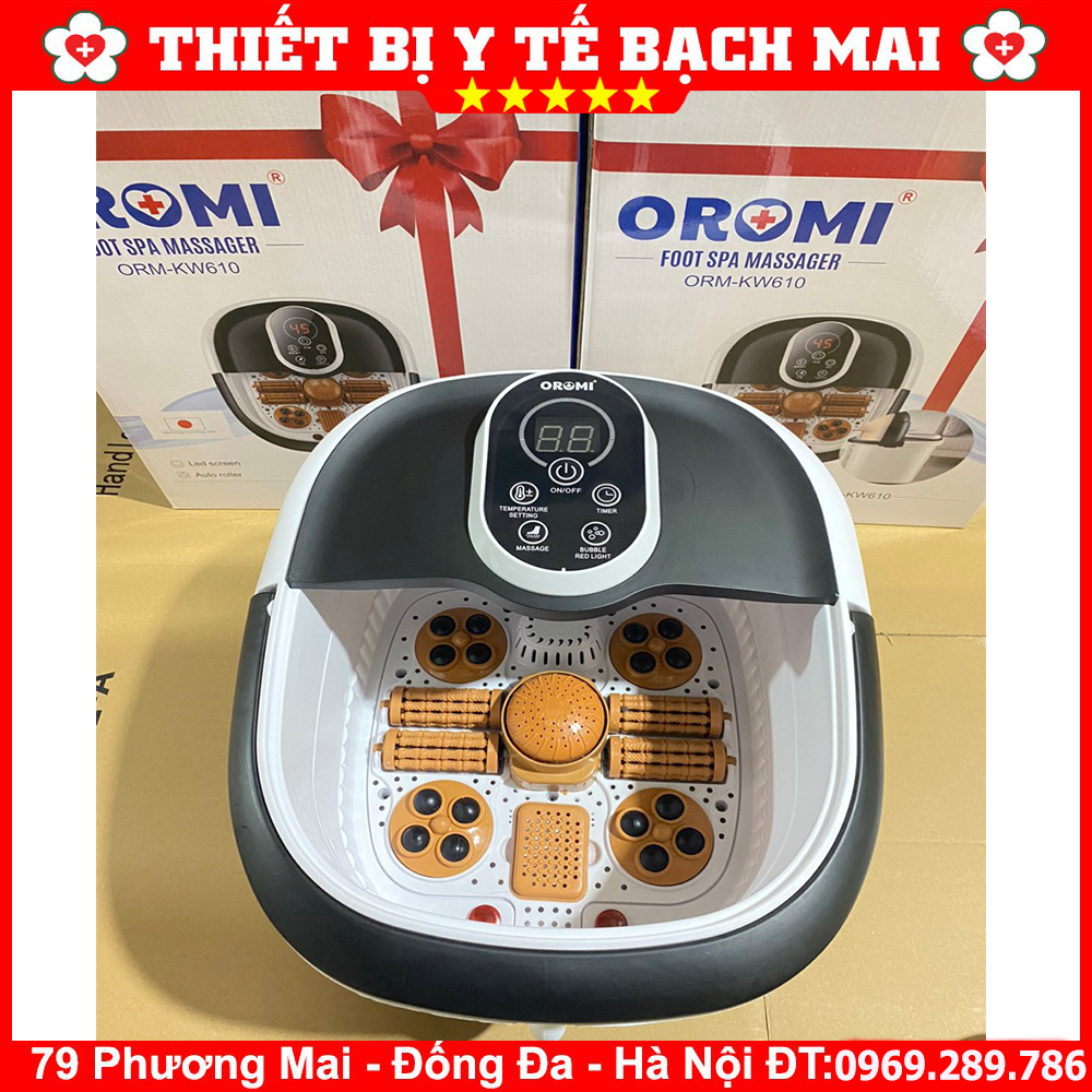 Bồn Ngâm Chân Massage Tự Động OROMI ORM-KW610 Bồn Ngâm Chân Massage Tự Động OROMI ORM-KW610